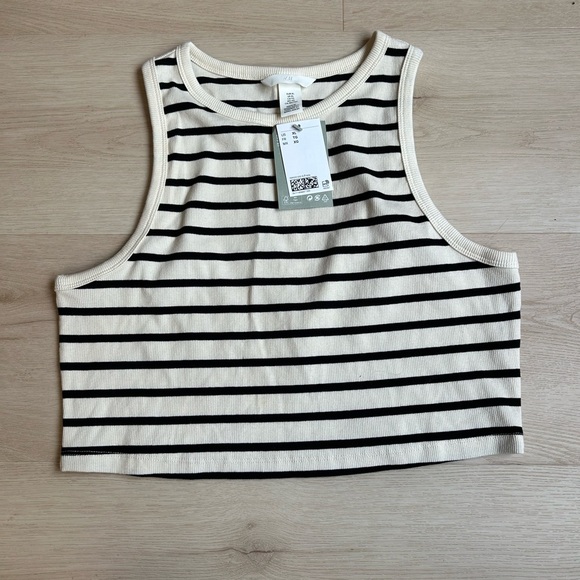 H&M Tops - Women H&M Crop Stripe Tank XL